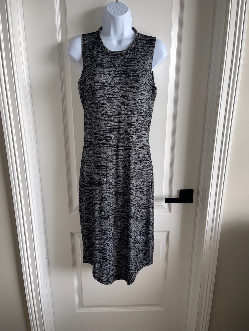 rag & bone/JEAN Gray Marled Cutout Midi Dress Sleeveless Bodycon Small